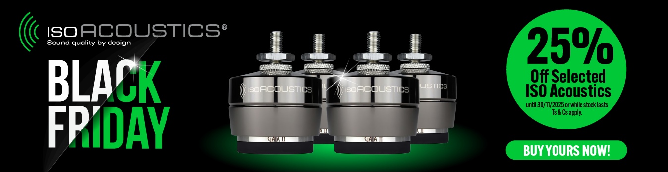 BLACK FRIDAY 25% OFF SELECTED IsoAcoustics