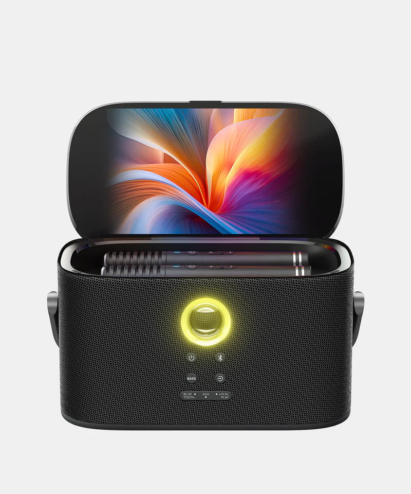 Ikarao SHELL S2 Portable 140W Karaoke Speakers with 8” TouchScreen Display