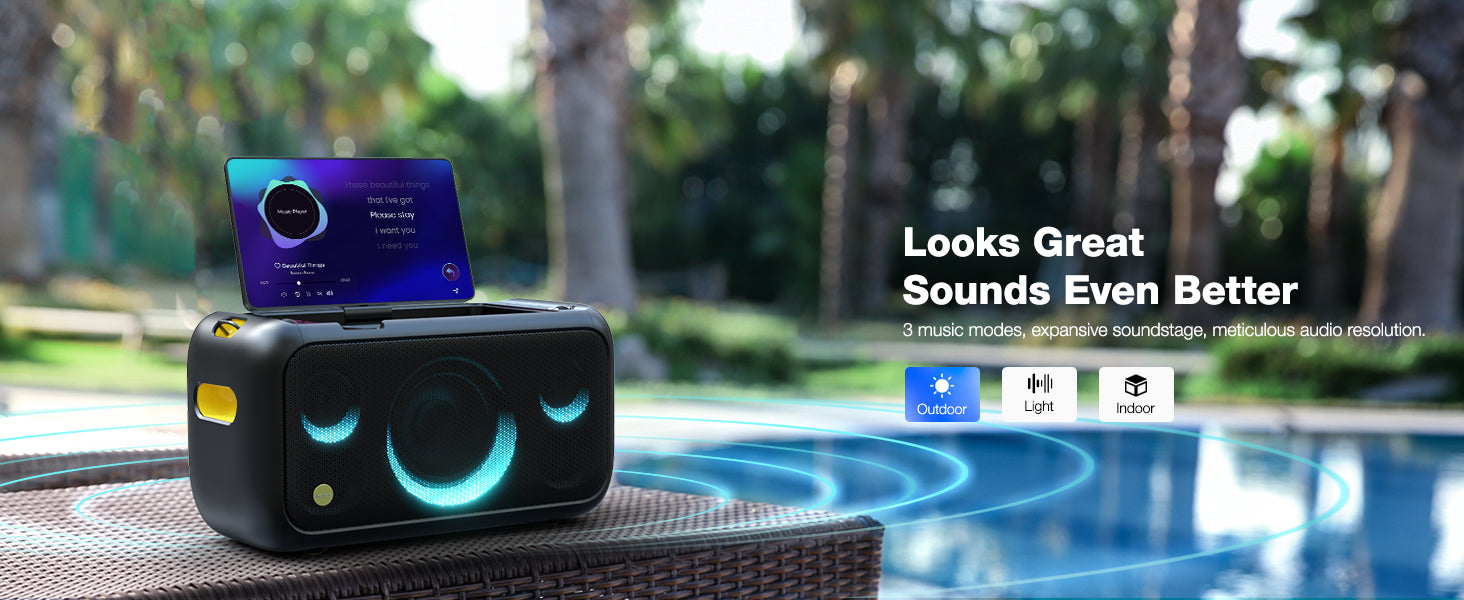 Ikarao BREAK X1 Portable 800w Karaoke Machine with 13.3" Display "AVAILABLE NOW!"