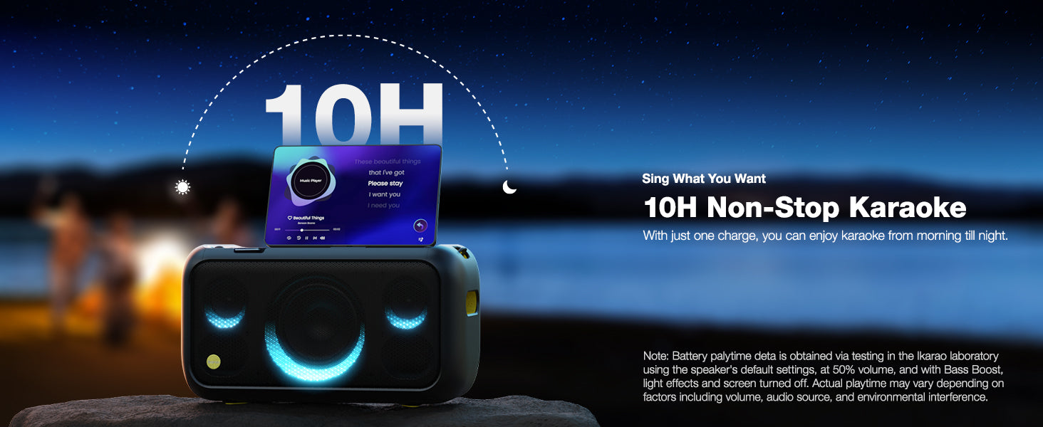 Ikarao BREAK X1 Portable 800w Karaoke Machine with 13.3" Display "AVAILABLE NOW!"