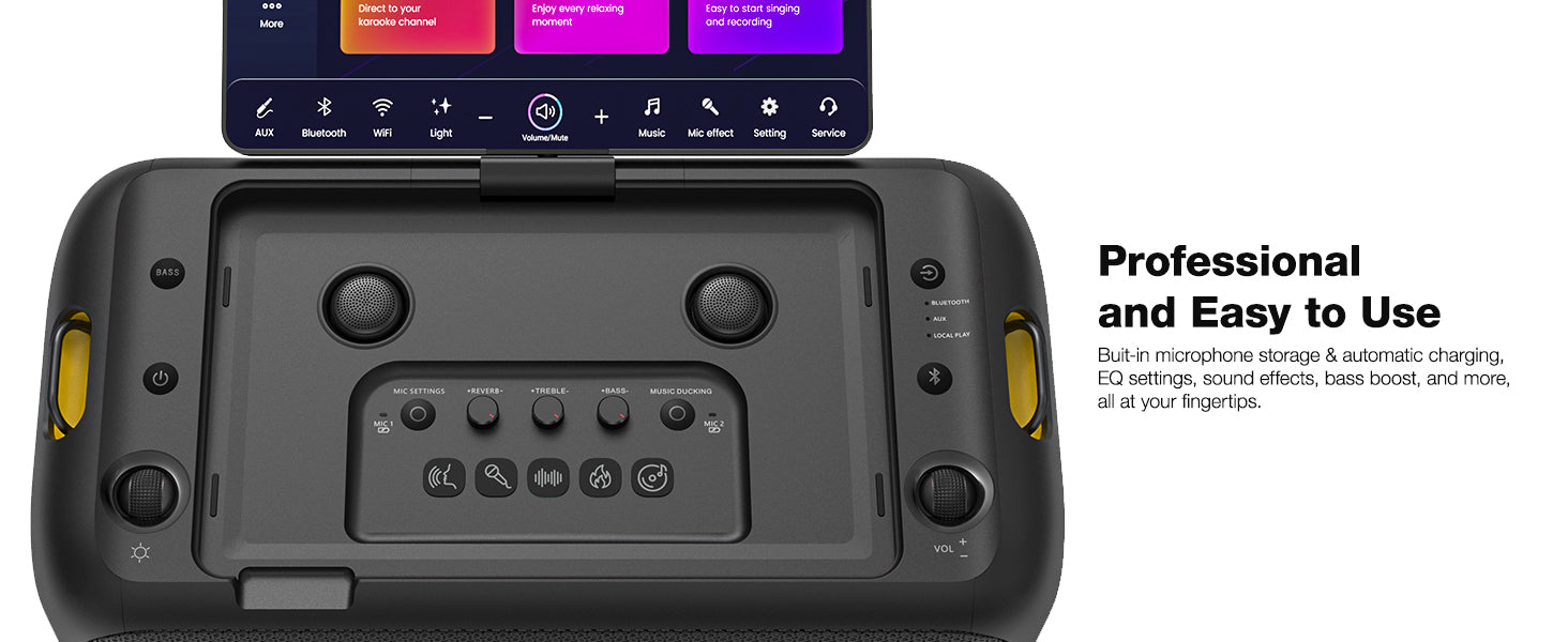 Ikarao BREAK X1 Portable 800w Karaoke Machine with 13.3" Display "AVAILABLE NOW!"