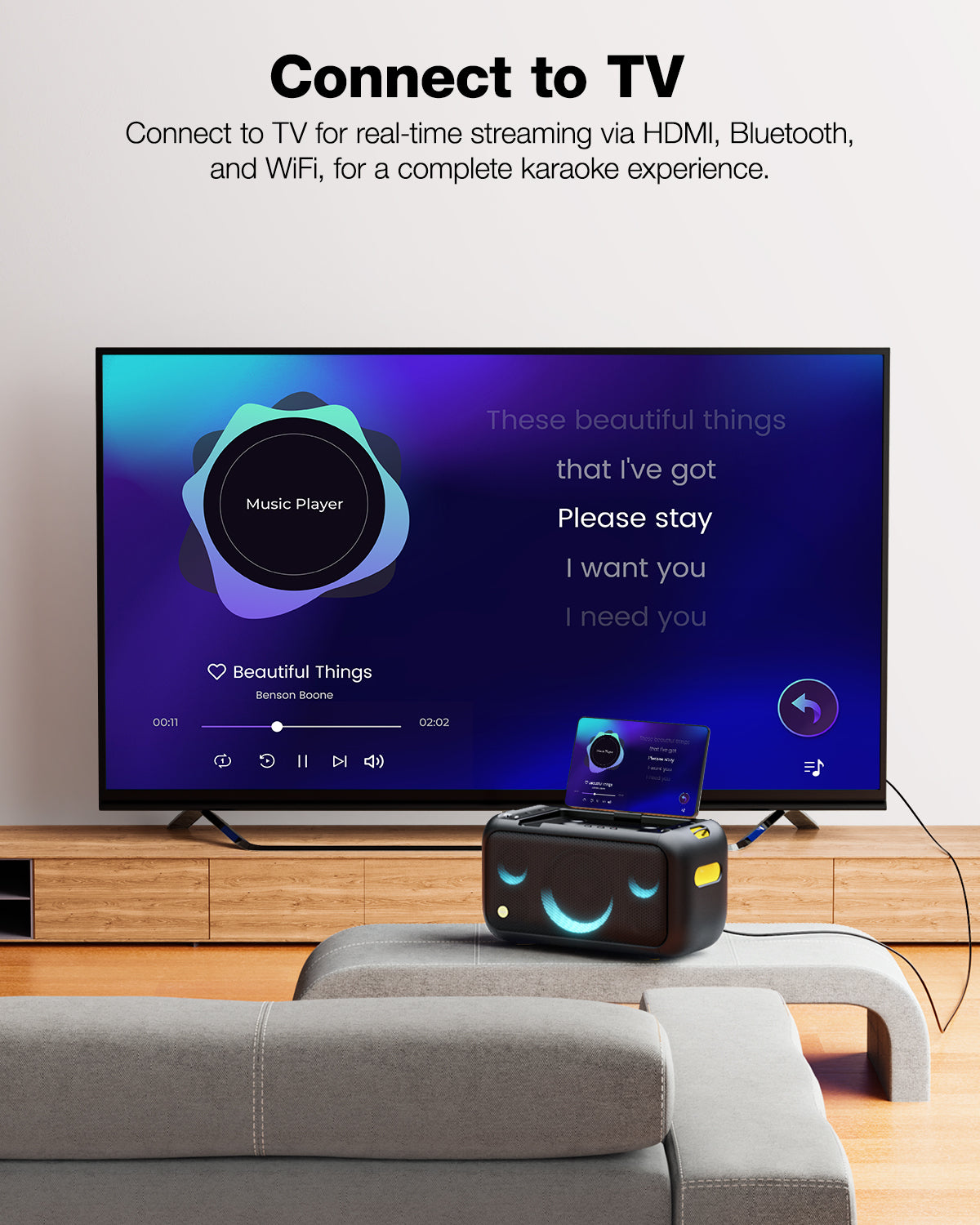 Ikarao BREAK X1 Portable 800w Karaoke Machine with 13.3" Display "AVAILABLE NOW!"