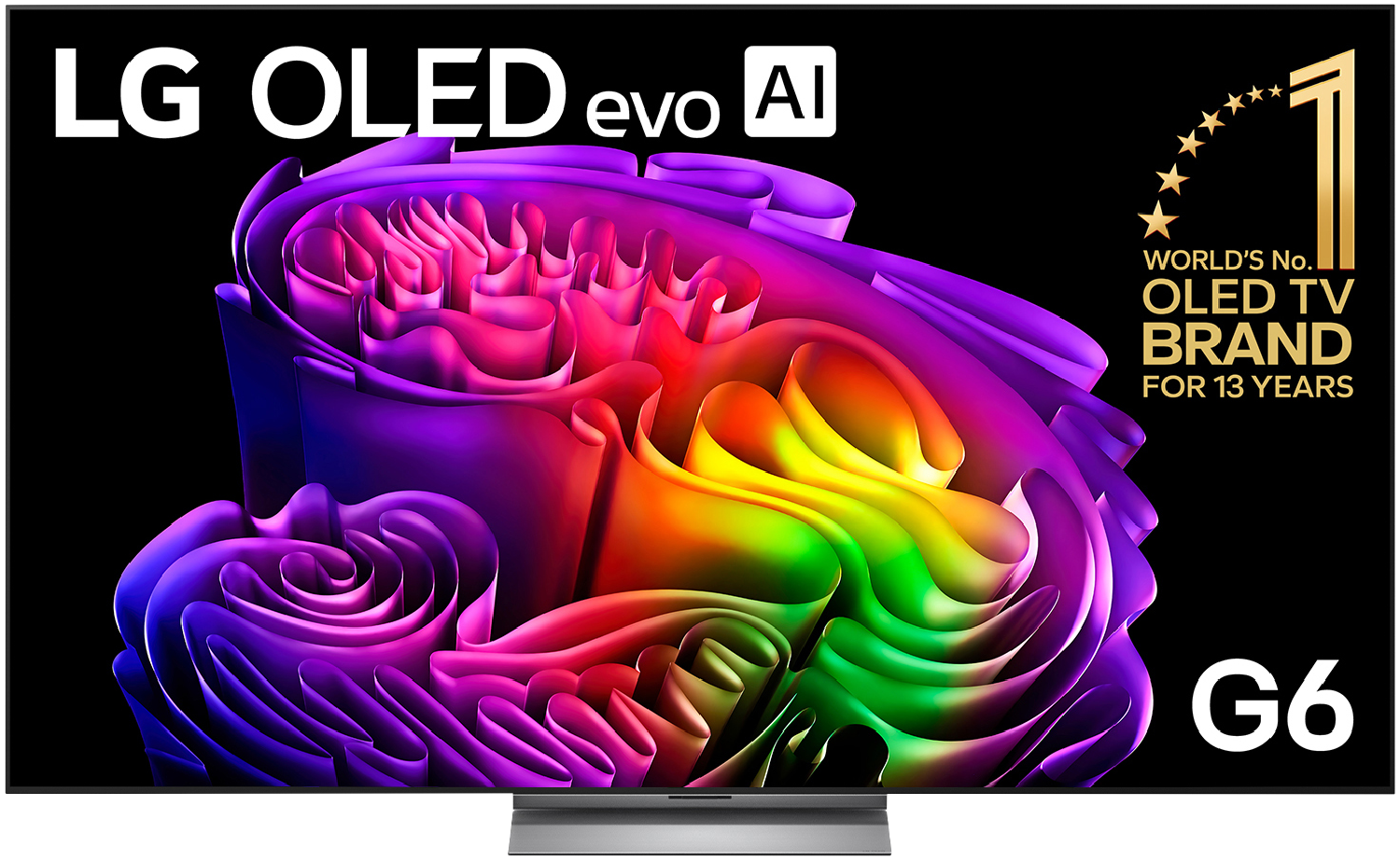 LG OLED evo AI G6 83-inch 4K Smart TV - OLED83G6PSB front view