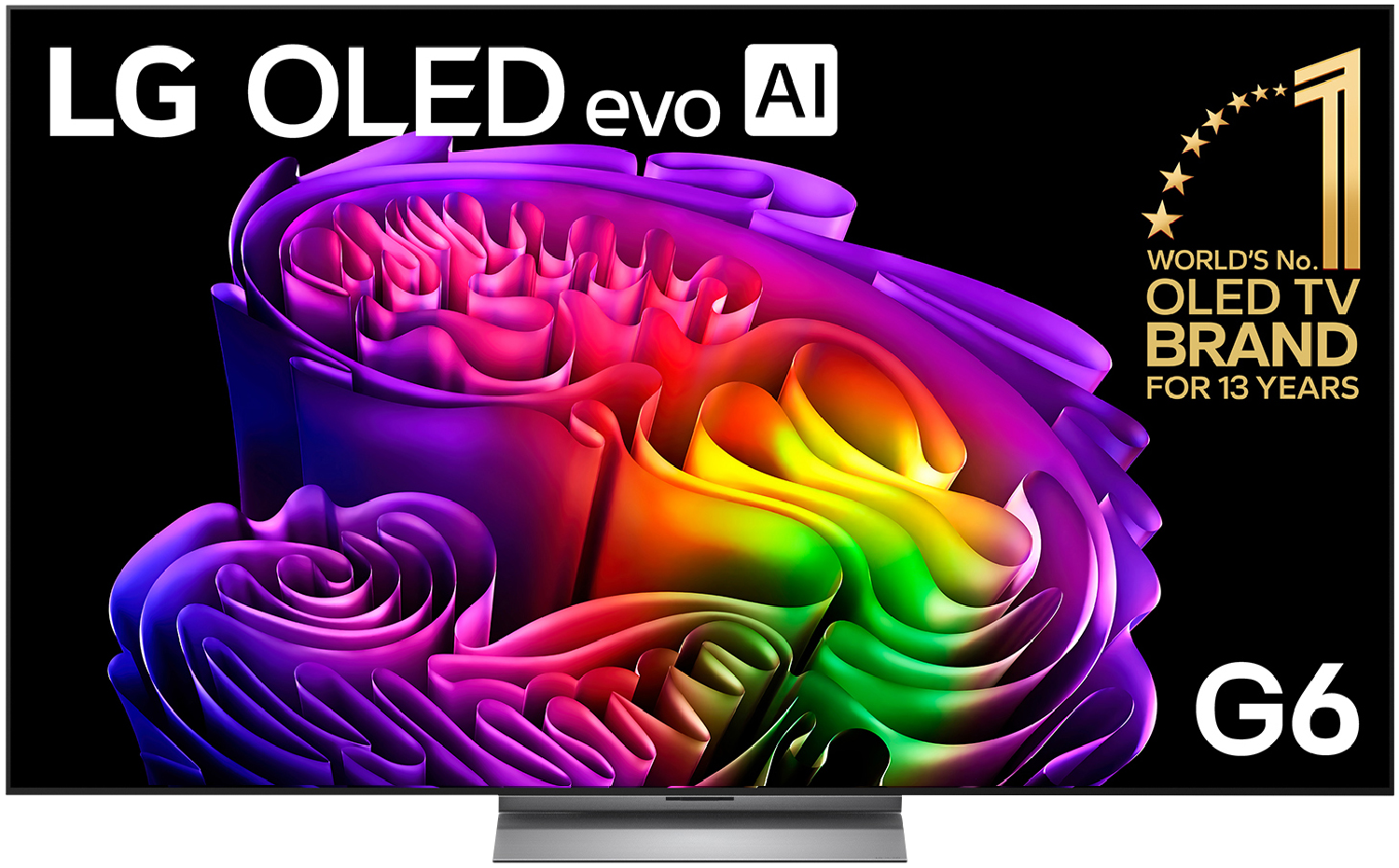 LG OLED evo AI G6 77-inch 4K Smart TV - OLED77G6PSB front view