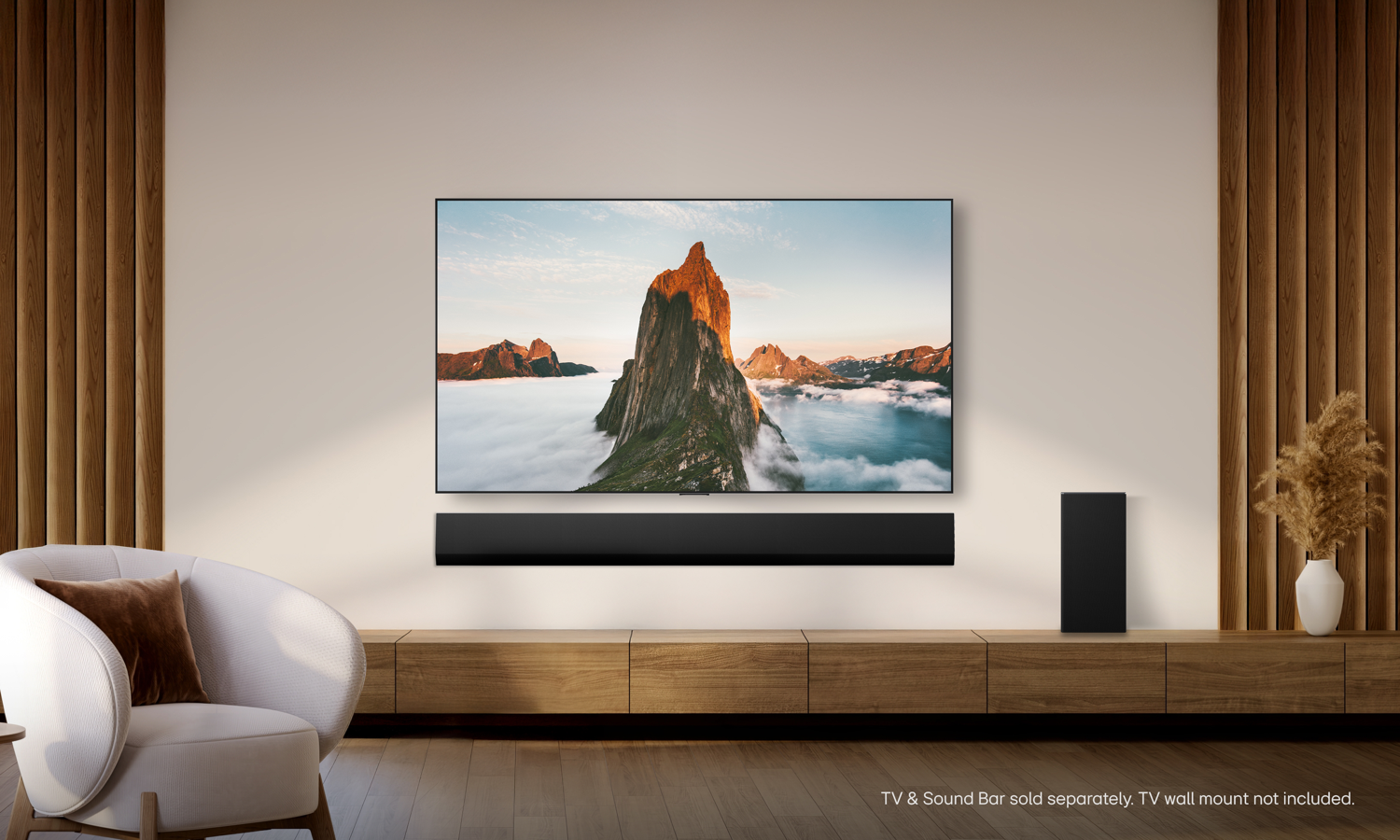 LG OLED evo AI G6 TV - wall-mounted lifestyle installation