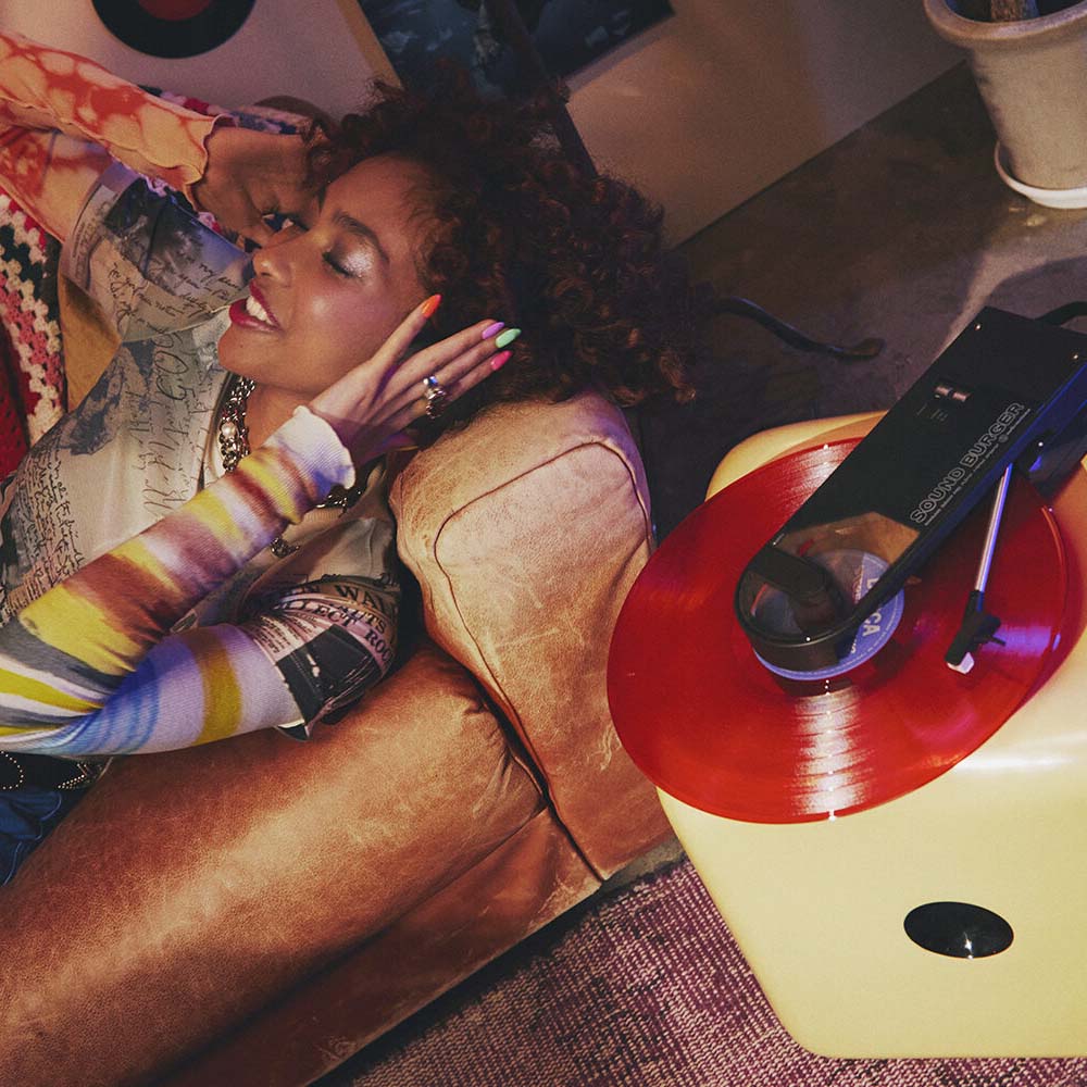 Audio-Technica SB727 SOUND BURGER Portable Bluetooth Turntable - Black