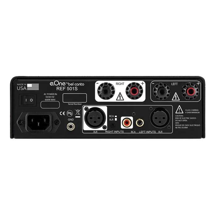 Bel Canto e.One REF501S Stereo Amplifier Black