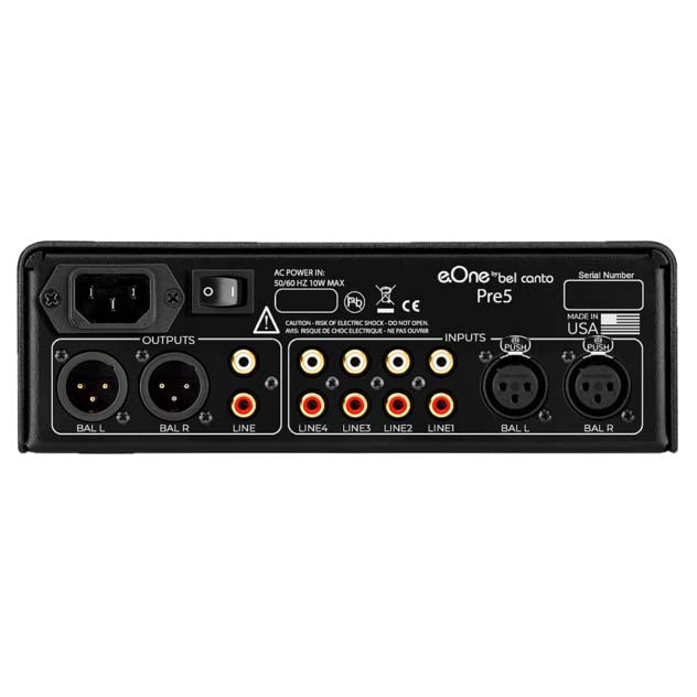 Bel Canto e.One Pre5 Balanced Analogue Preamplifier Black