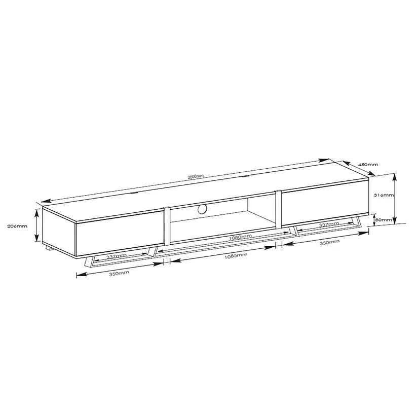 RVM Capri Lowline TV Unit