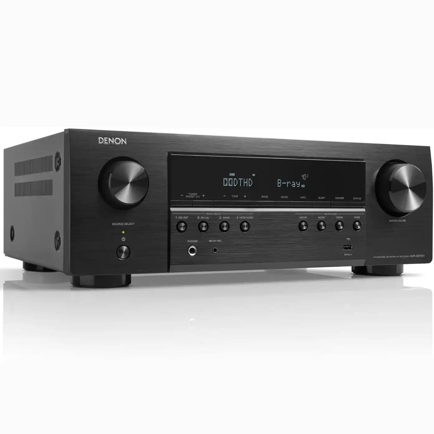 DENON AVC-S670H 5.2Ch 8K AV Receiver with HEOS