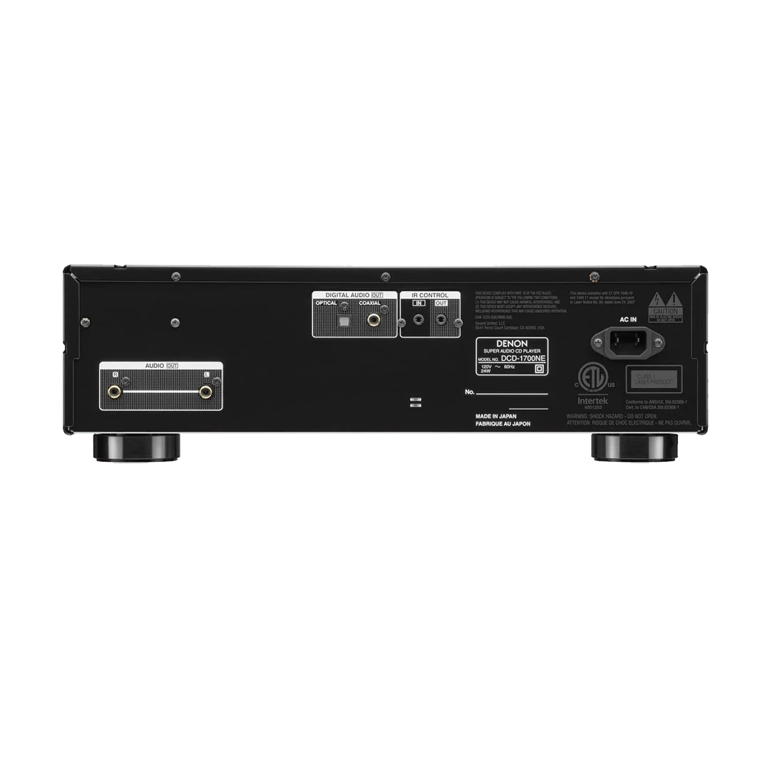 Denon DCD-1700NE CD/SACD Player - Black | Silver