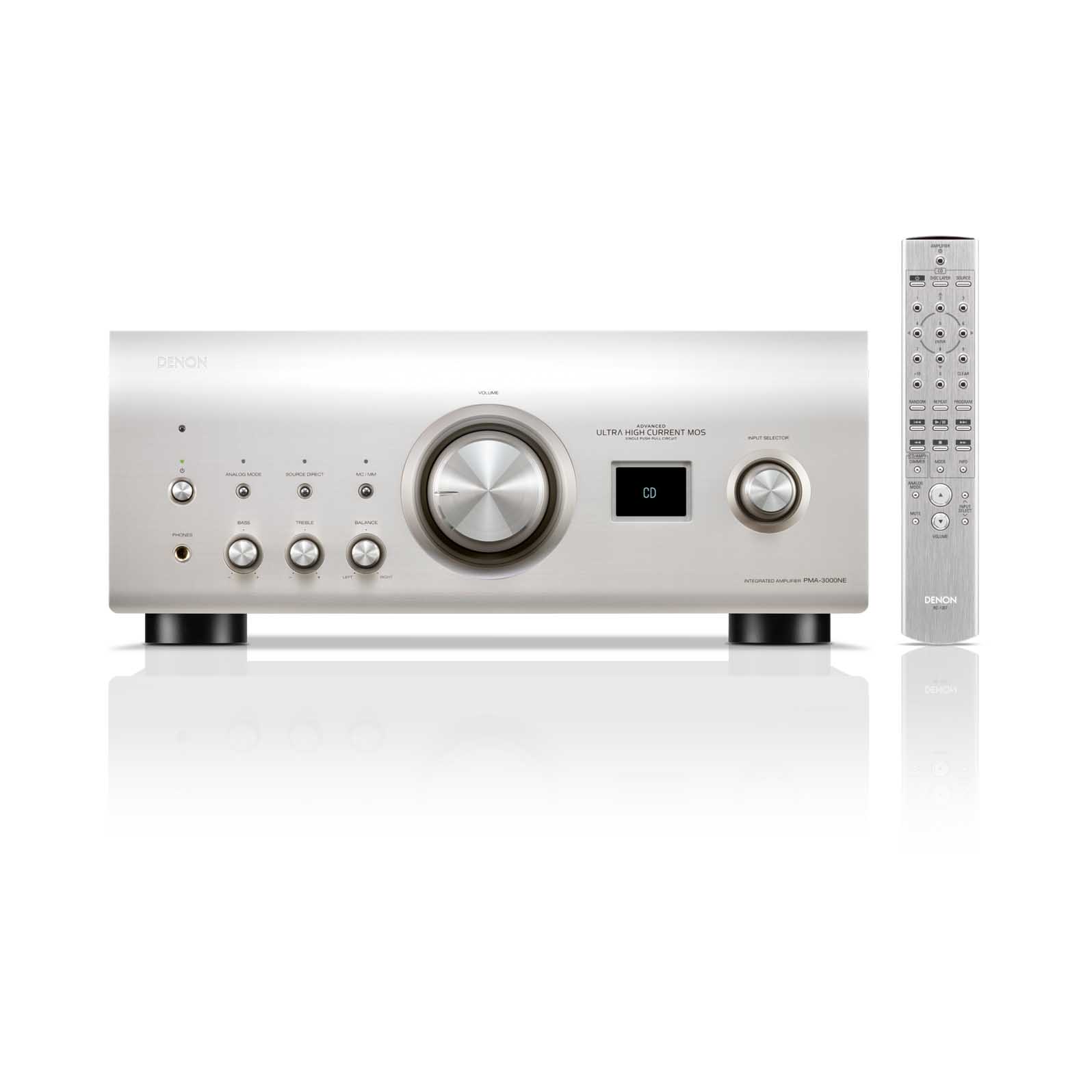 Denon PMA-3000NE 80W Integrated Network Amplifier - Black | Silver