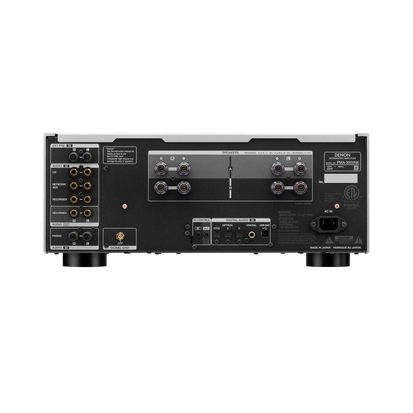 Denon PMA-3000NE 80W Integrated Network Amplifier - Black | Silver