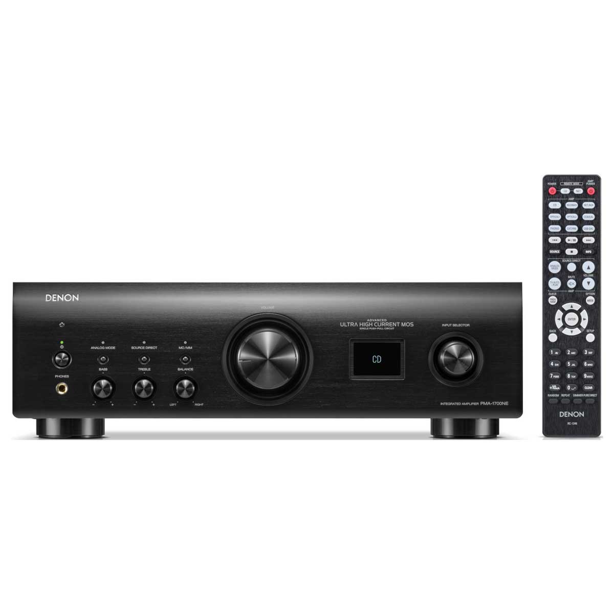 Denon PMA-1700NE 85W Integrated Network Amplifier - Black | Silver