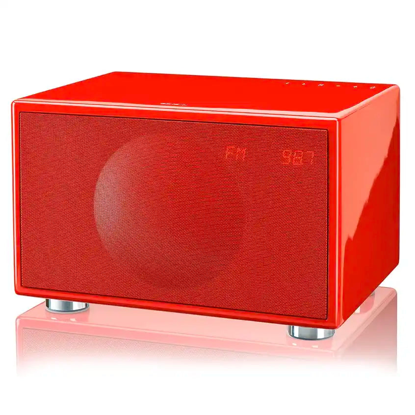Geneva Classic M FM/DAB+, BT, Alarm clock Speaker - Red