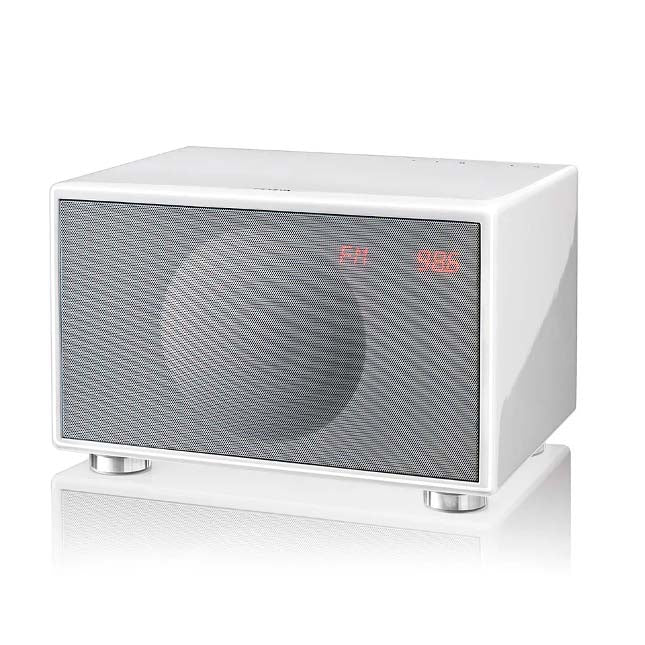 Geneva Classic M FM/DAB+, BT, Alarm clock Speaker - white