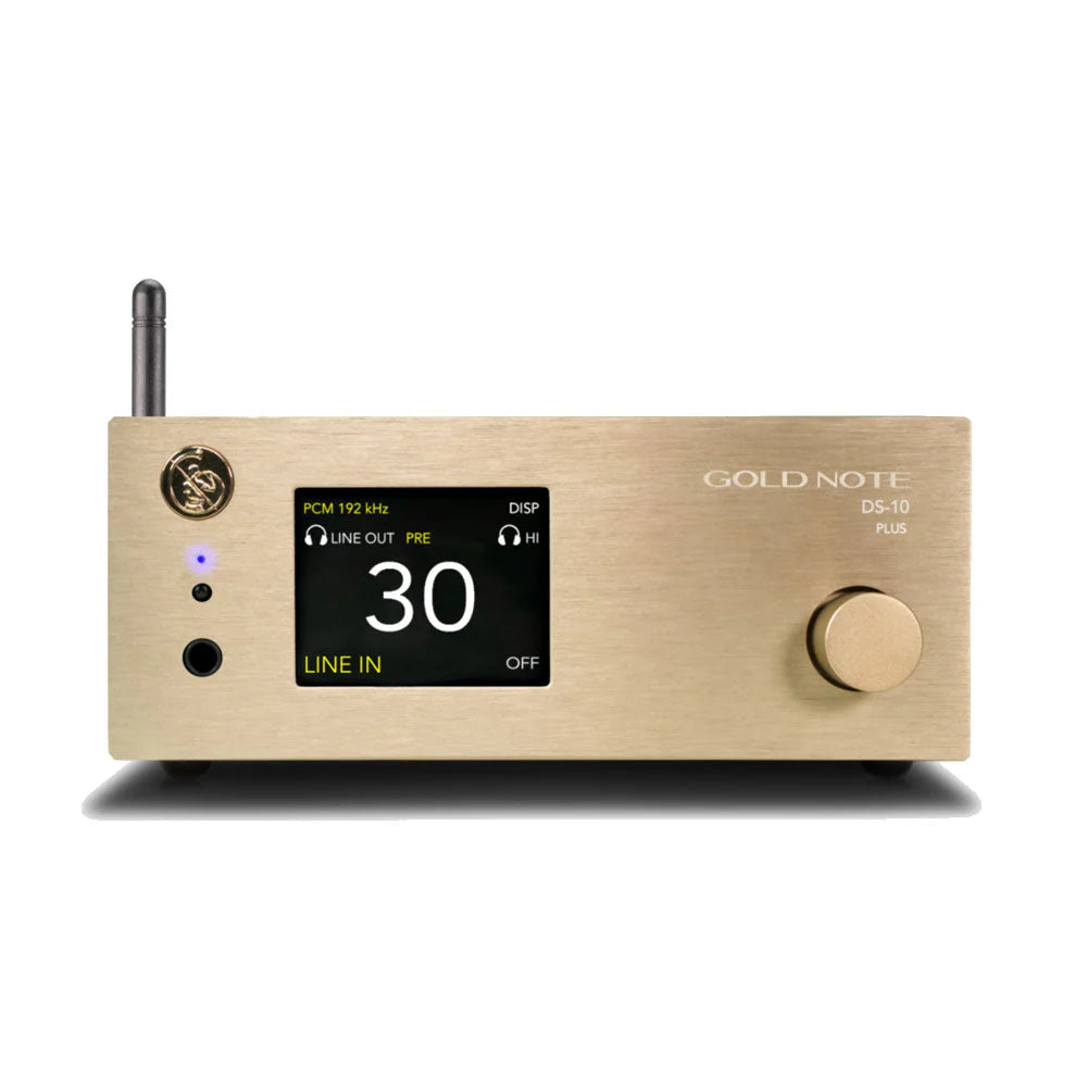 Gold Note DS-10 EVO | DAC Headphone Amp & Preamp - Black | Gold | Silver
