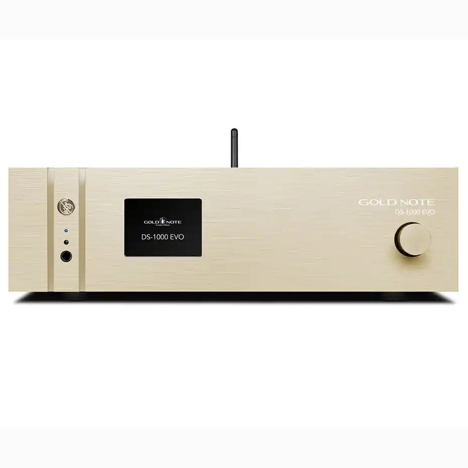 Gold Note DS-1000 EVO LINE DAC Headphone Amp & Preamp - Black | Gold | Silver