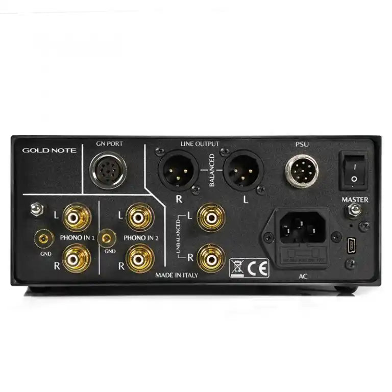 Gold Note PH-10 MM MC Phono Preamplifier - Black | Gold | Silver