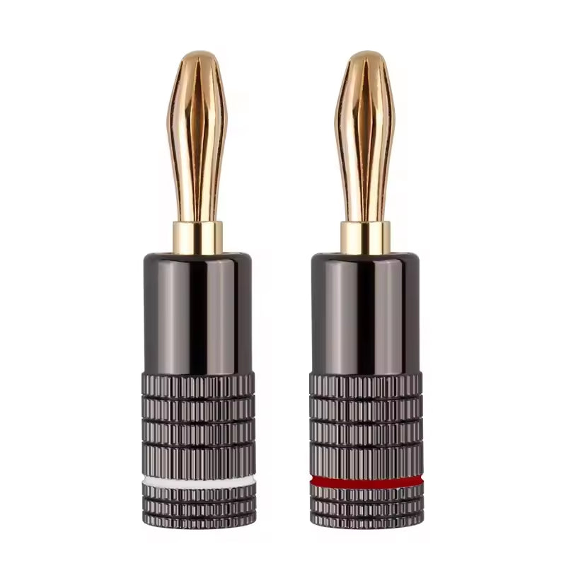 The Audio Experts 4mm gold-plated screw-lock banana plug