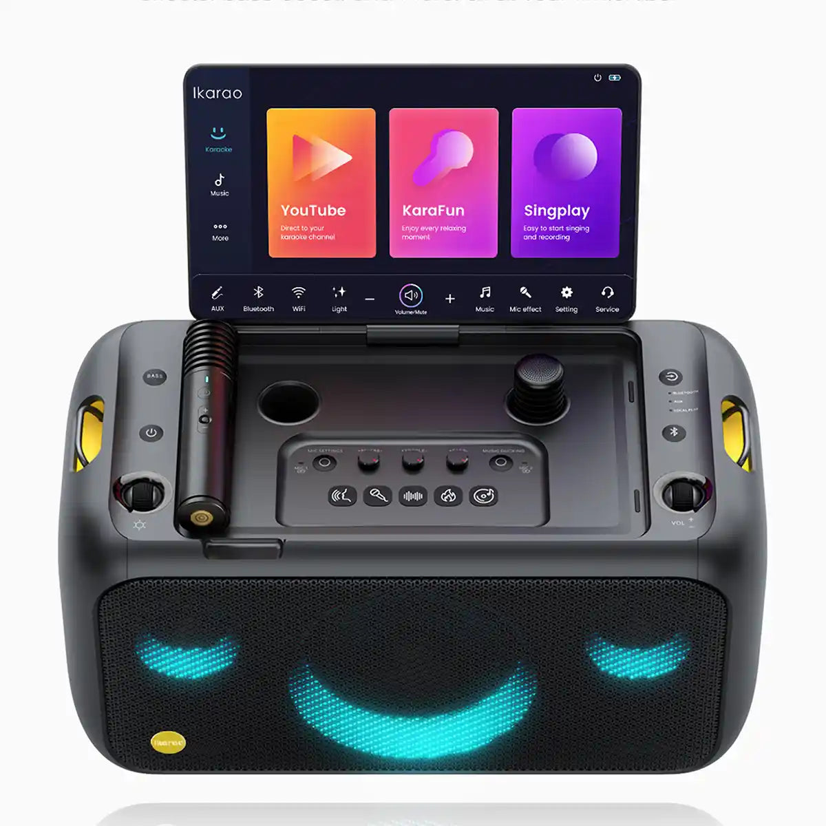 Ikarao BREAK X1 Portable 800w Karaoke Machine with 13.3" Display