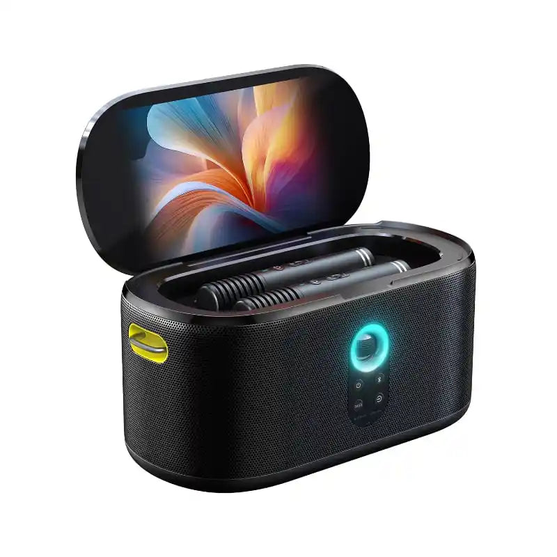 Ikarao SHELL S2 Portable 140W Karaoke Speakers with 8” TouchScreen Display