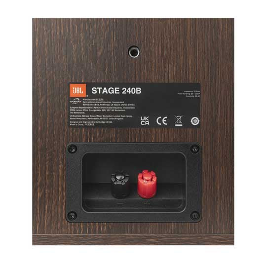 JBL STAGE 2 240B 4.5" Bookshelf Speakers - Espresso
