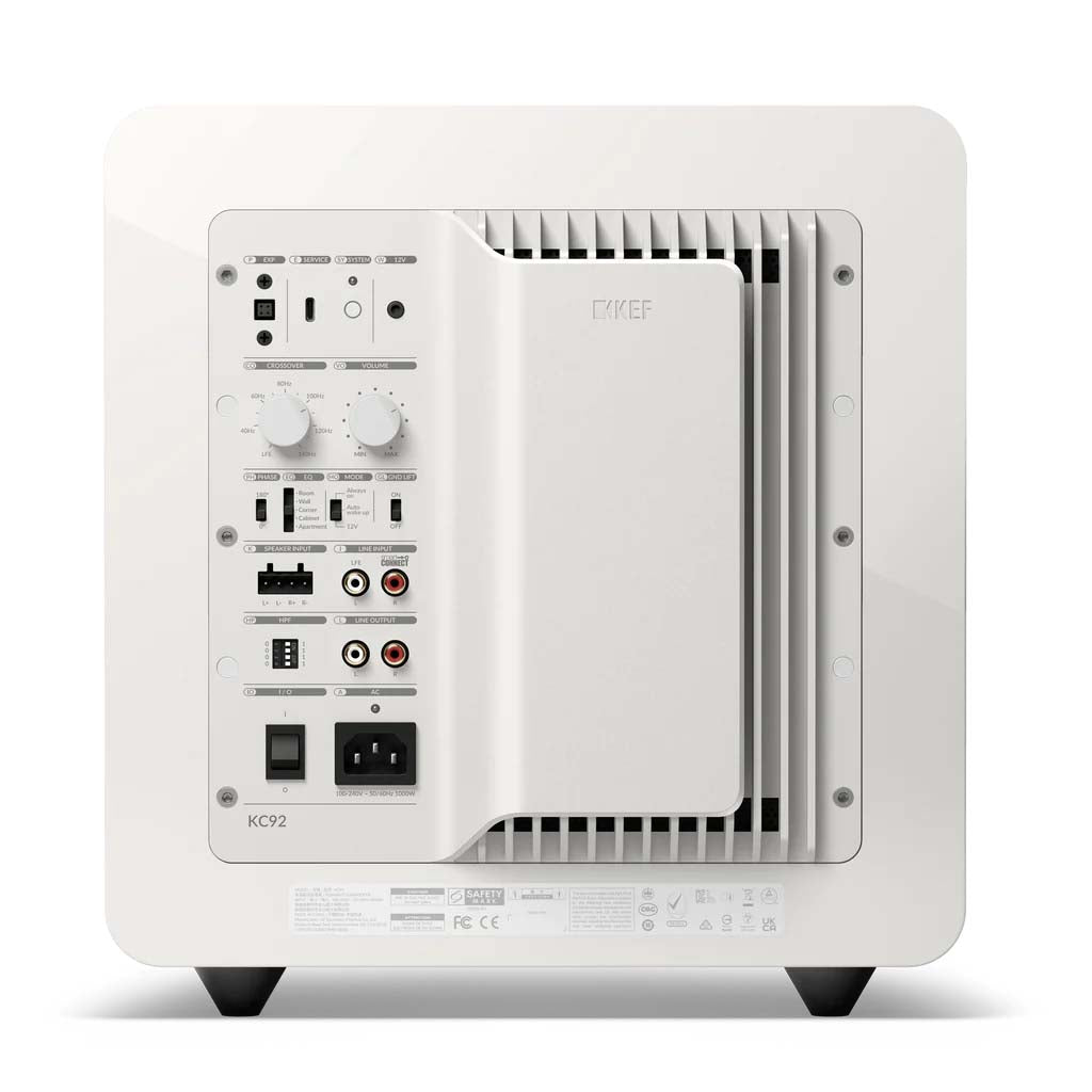 KEF KC92 Dual 9" Active Subwoofer - Black Gloss | White Gloss