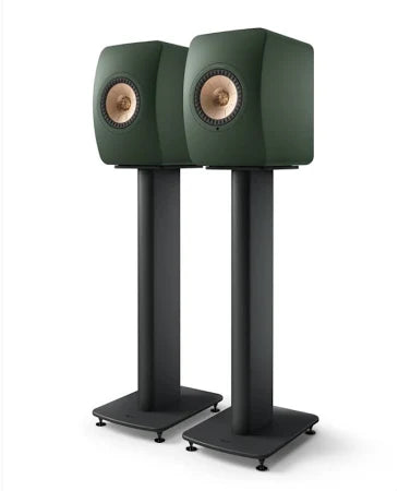 KEF LS50 Wireless MK2 Bookshelf Speakers + 2 stands - Black | Titanium | White | Green | Red | Shell
