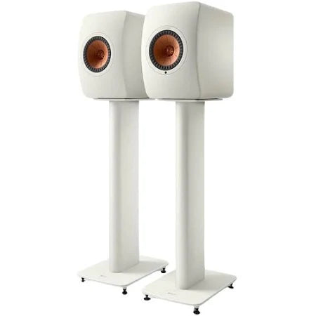 KEF LS50 Wireless MK2 Bookshelf Speakers + 2 stands - Black | Titanium | White | Green | Red | Shell