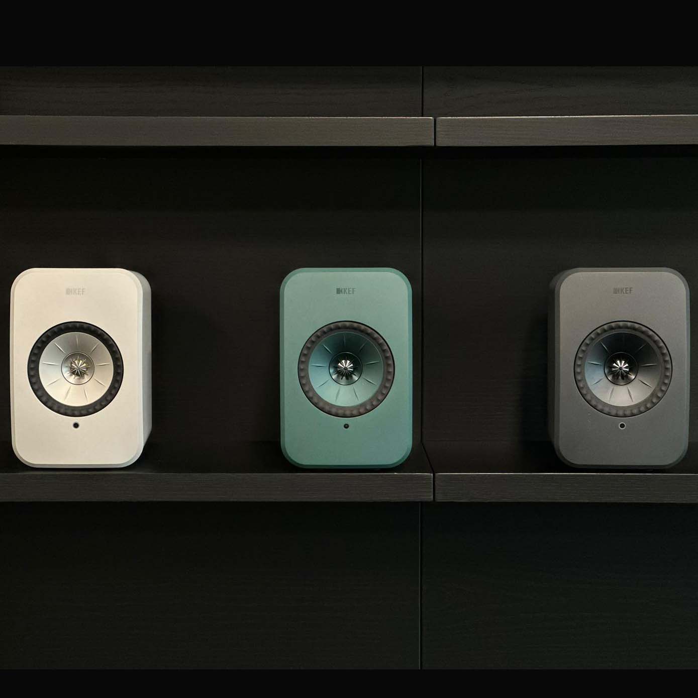 KEF LSX II Lite Active Wireless Bookshelf speakers - Sage Green