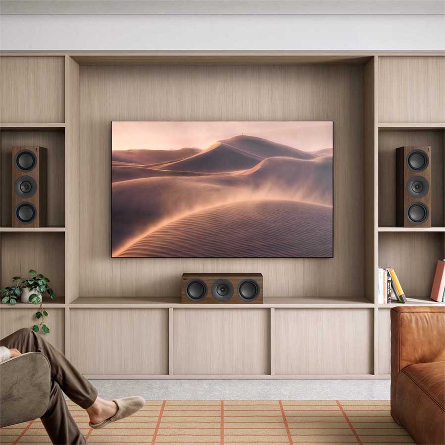 KEF Q6 Meta 3-Way 4" Centre Speaker - Satin Black |Satin White | Walnut
