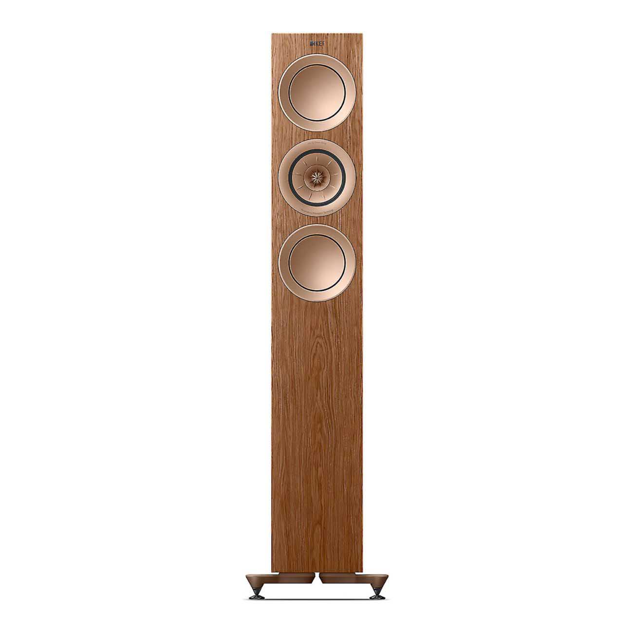 KEF R5 Meta 3-way Floorstanding Speakers with Grills - Gloss Black | Gloss White | Walnut