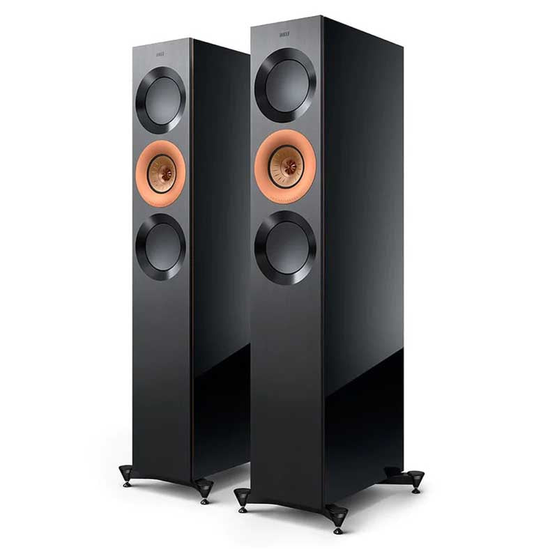 KEF Reference 3 Meta Floorstanding speaker - Gloss Black/Copper