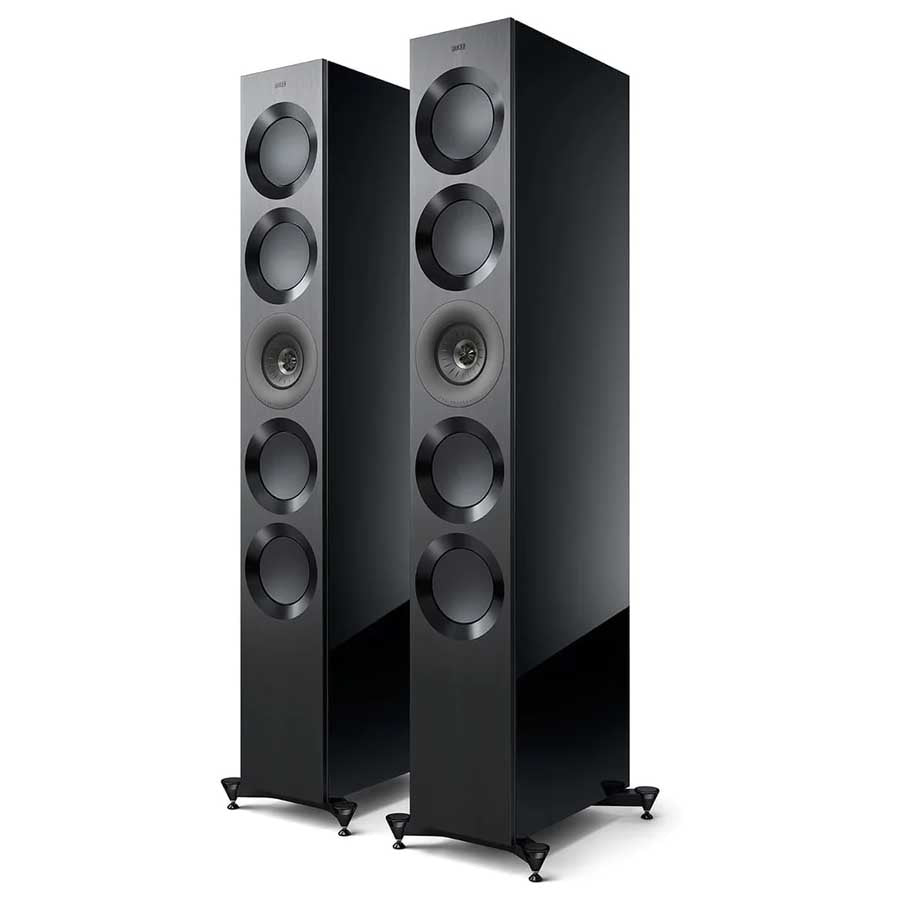 KEF Reference 5 Meta 3-Way 5-Drivers Floorstanding Speakers - Gloss Black/Grey