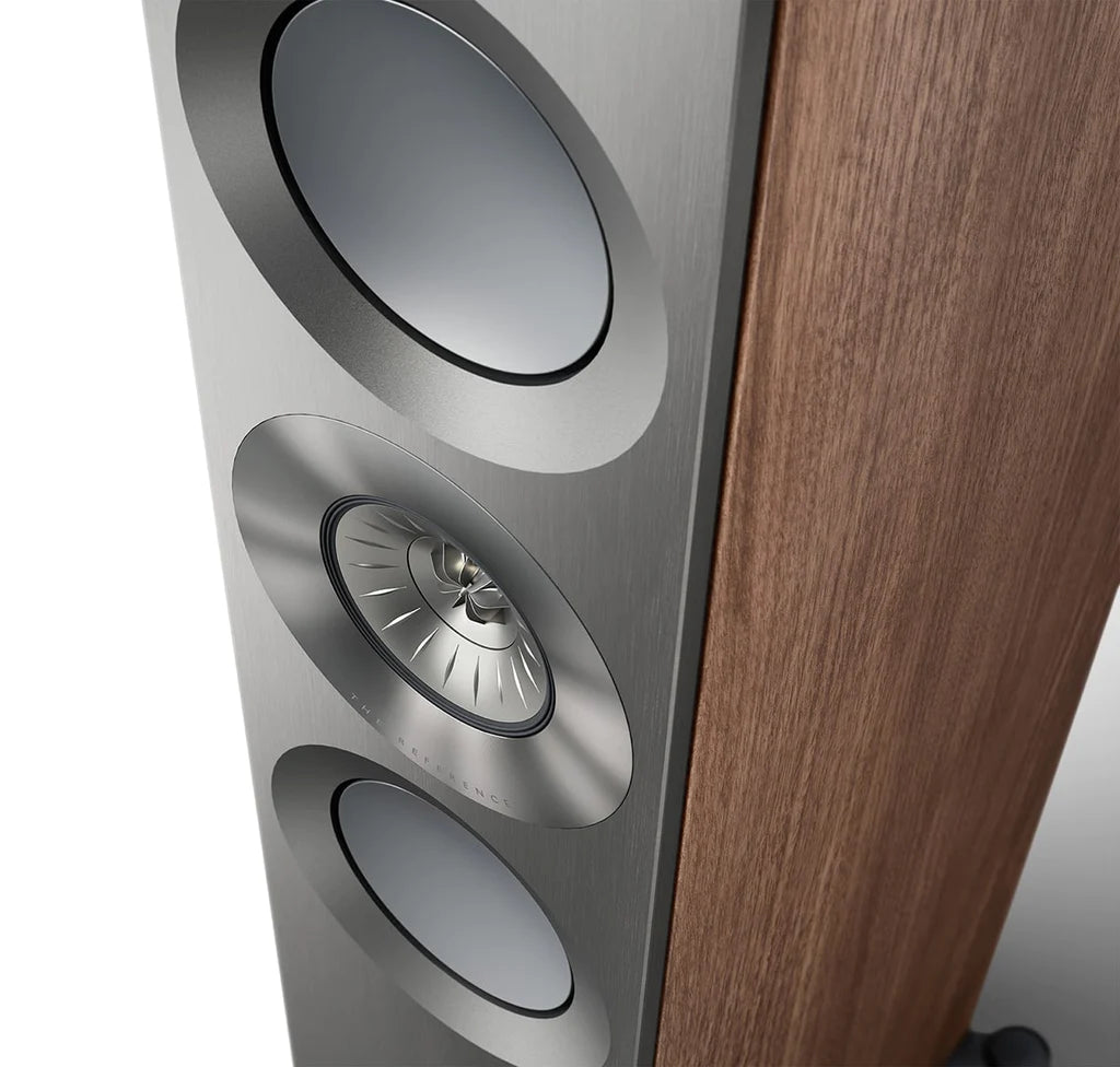 KEF Reference 3 Meta Floorstanding speaker - Satin Walnut/Silver