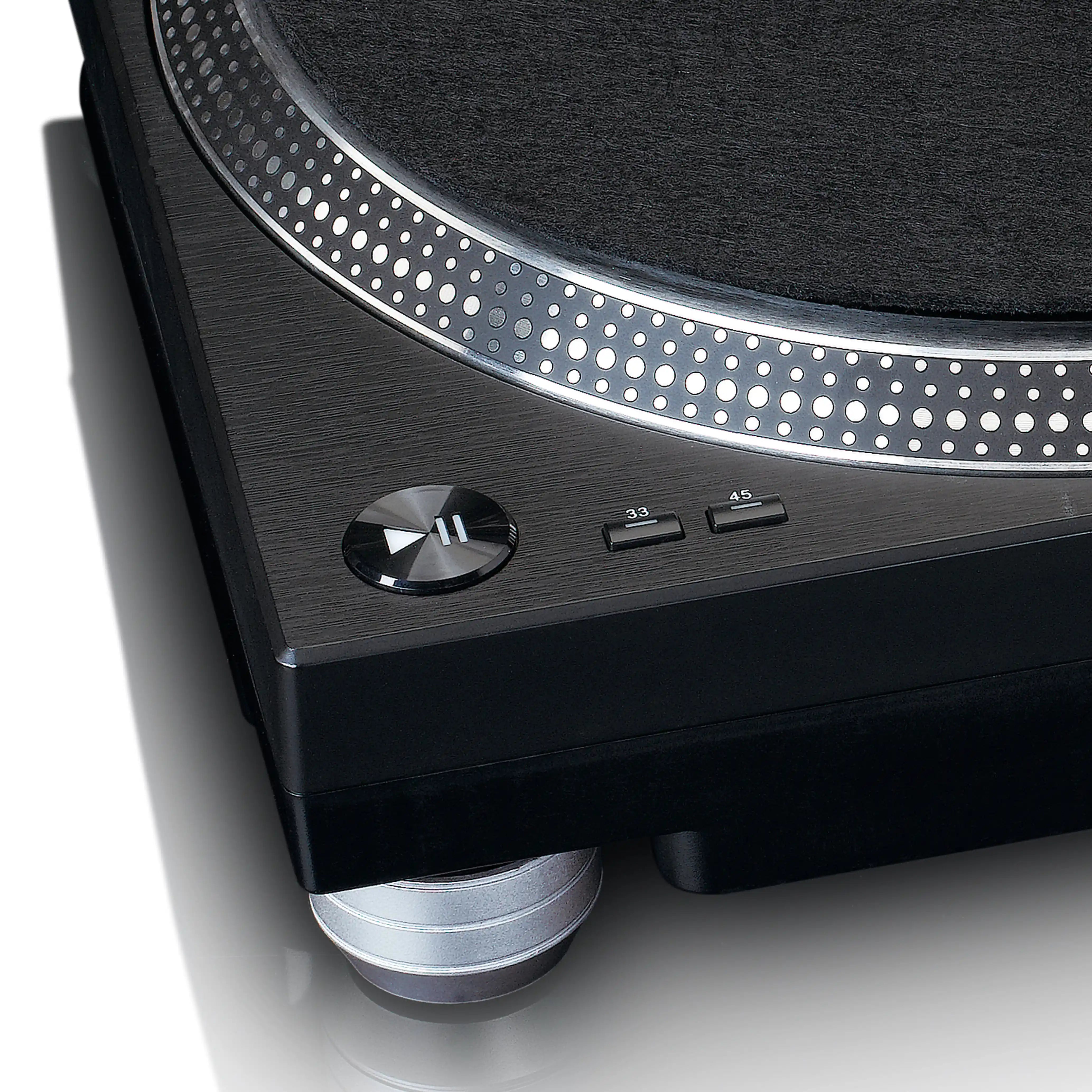 Lenco L3809 Direct Drive Turntables | Black | Metallic
