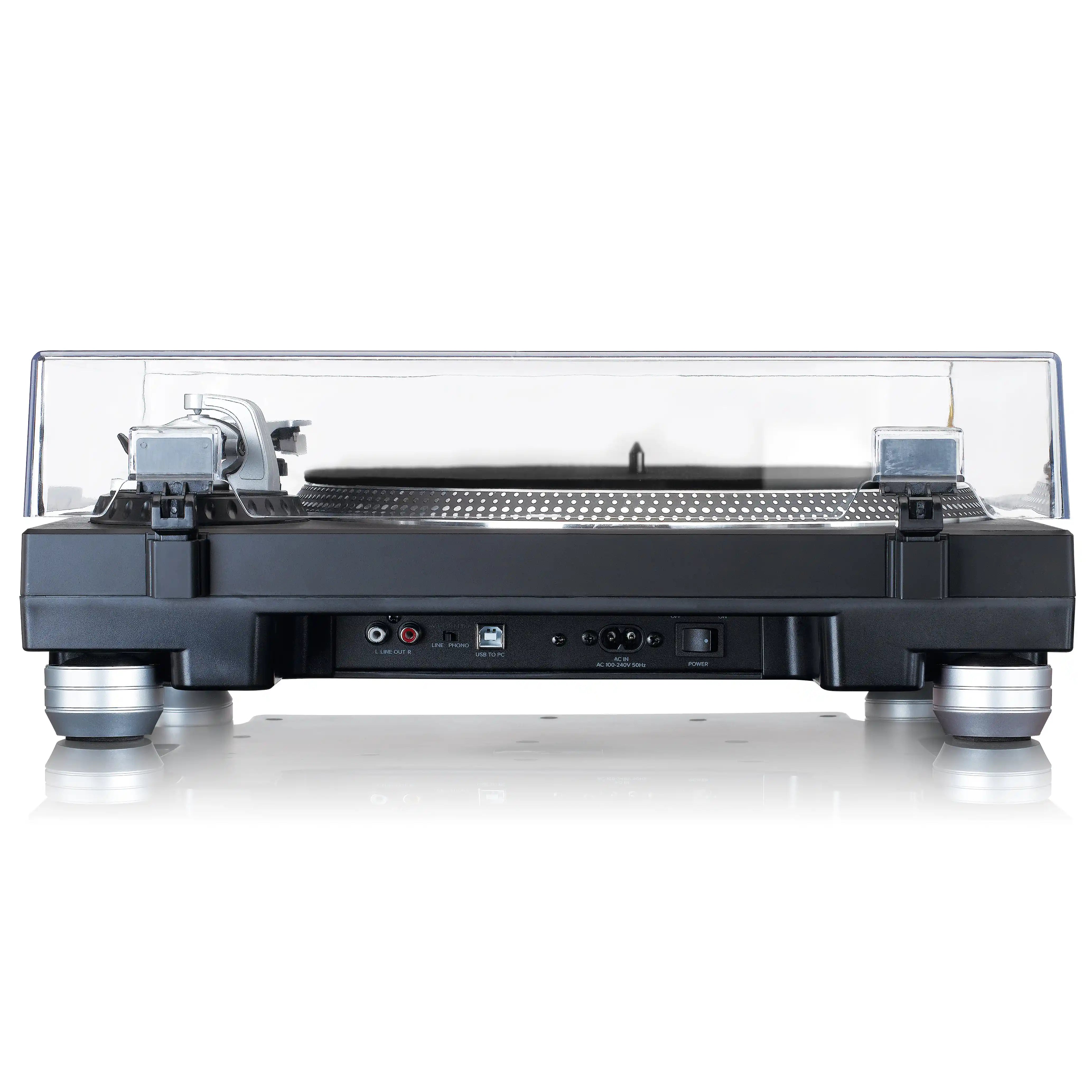 Lenco L3809 Direct Drive Turntables | Black | Metallic