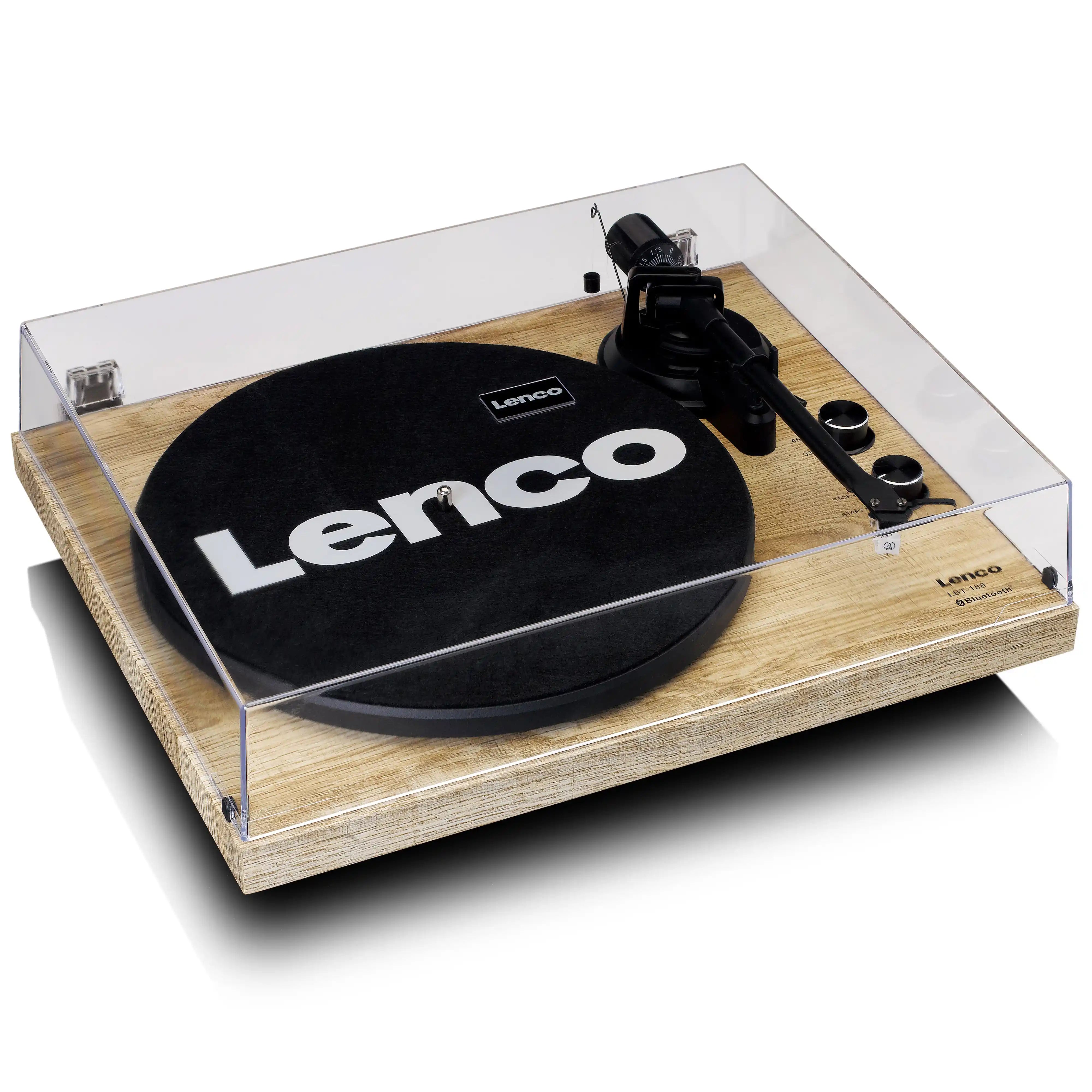 Lenco LBT-188 Bluetooth and USB Turntable - Walnut | Pine