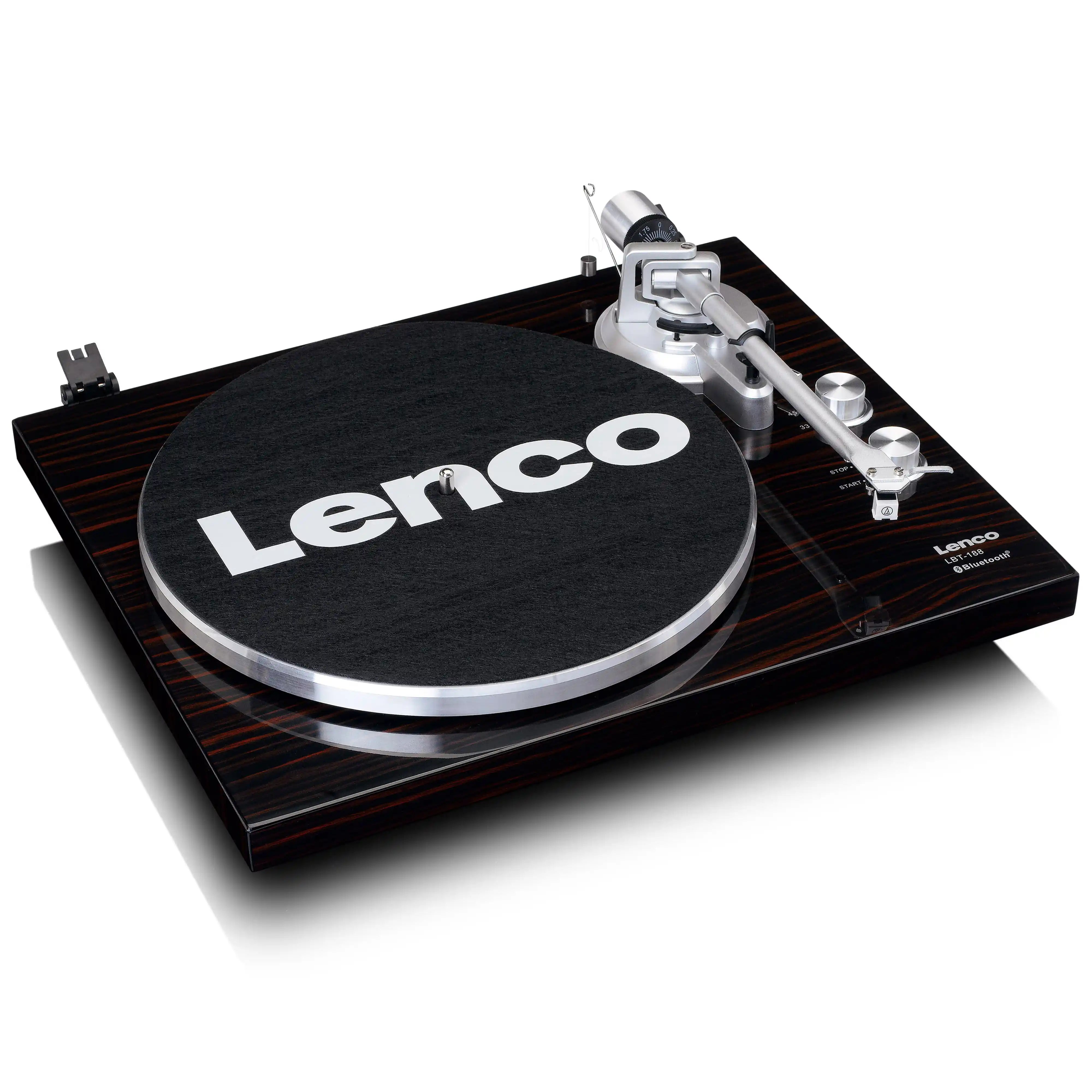 Lenco LBT-188 Bluetooth and USB Turntable - Walnut | Pine