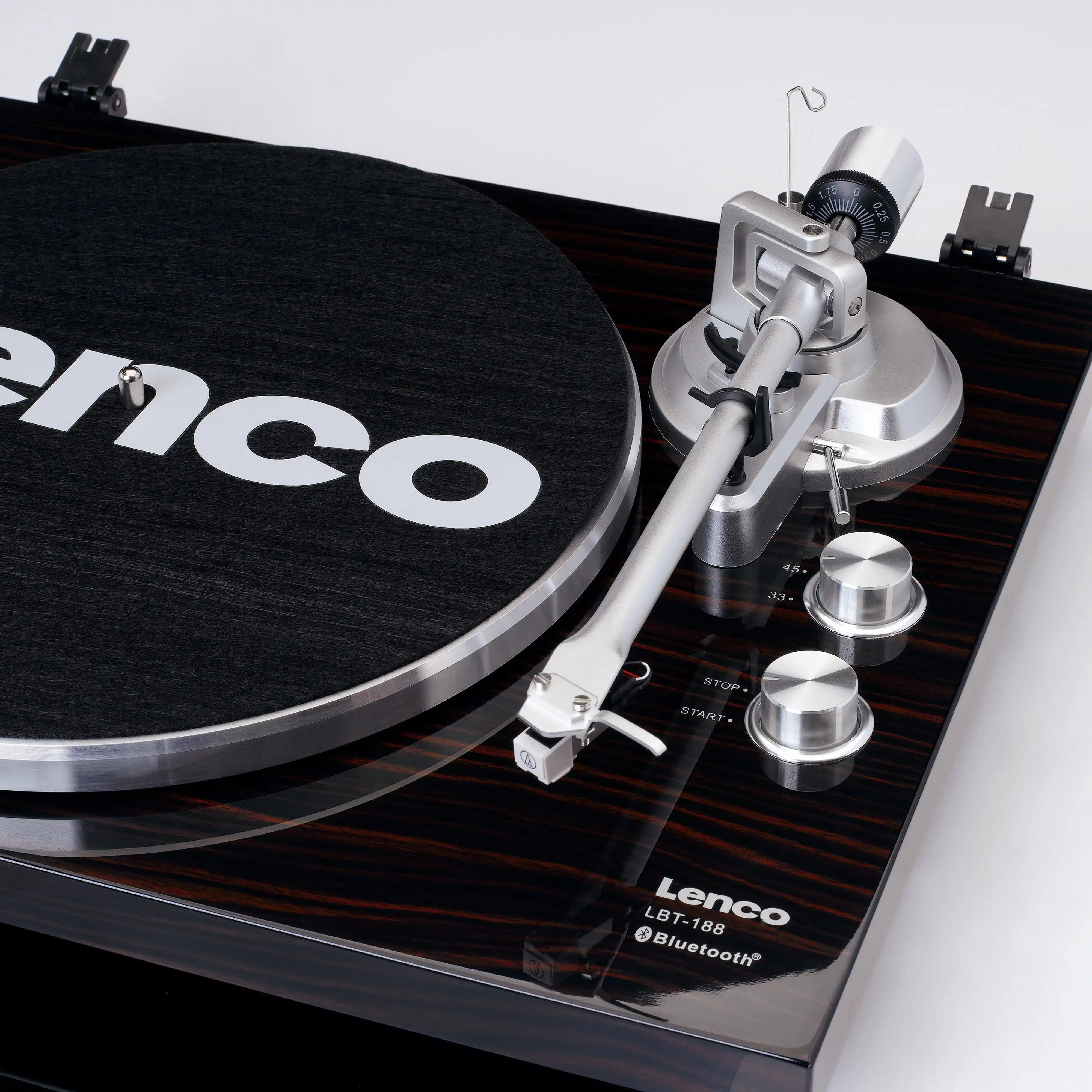 Lenco LBT-188 Bluetooth and USB Turntable - Walnut | Pine