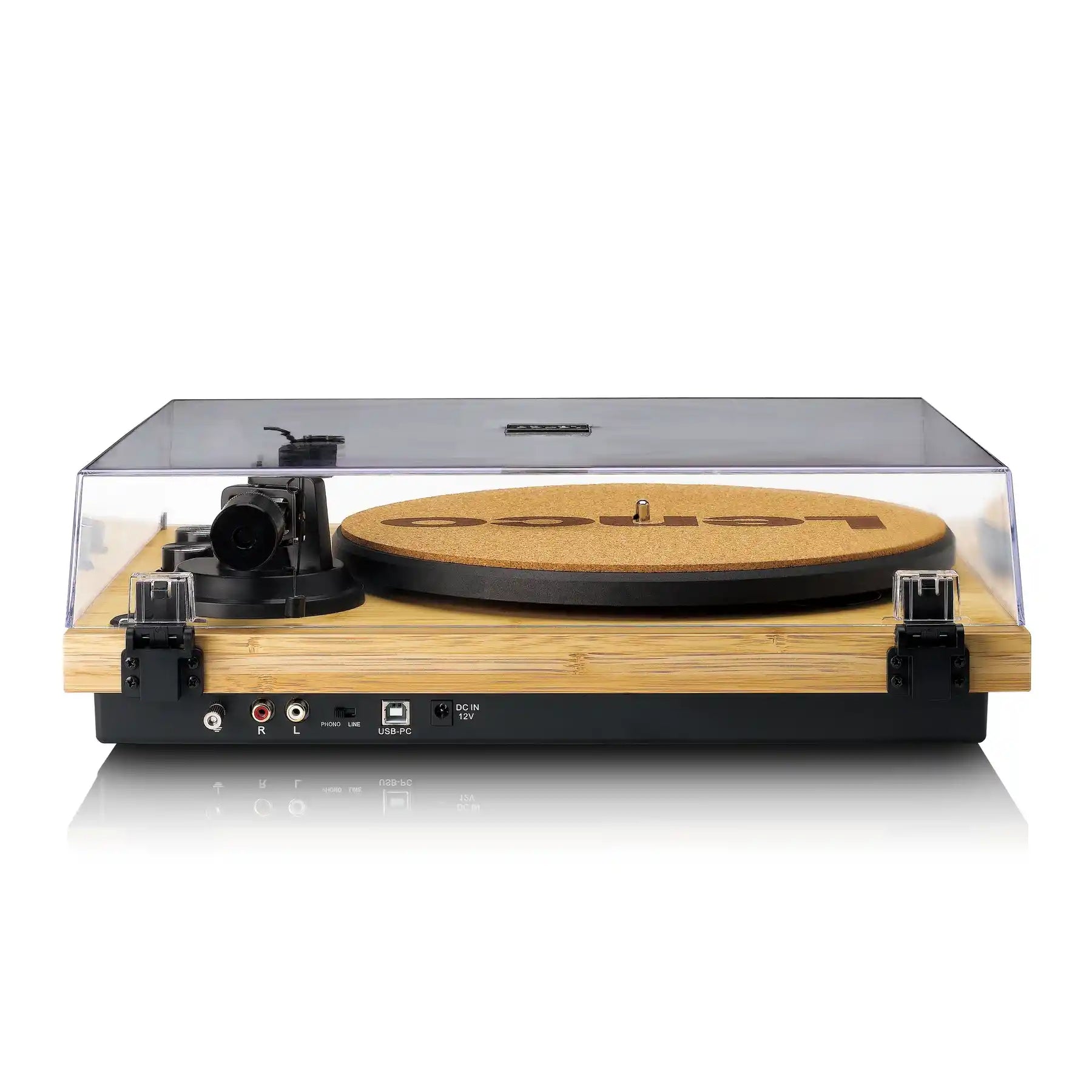 Lenco LBT-335BA Bamboo Bluetooth Turntable with Oroton 2M Red Cartridge