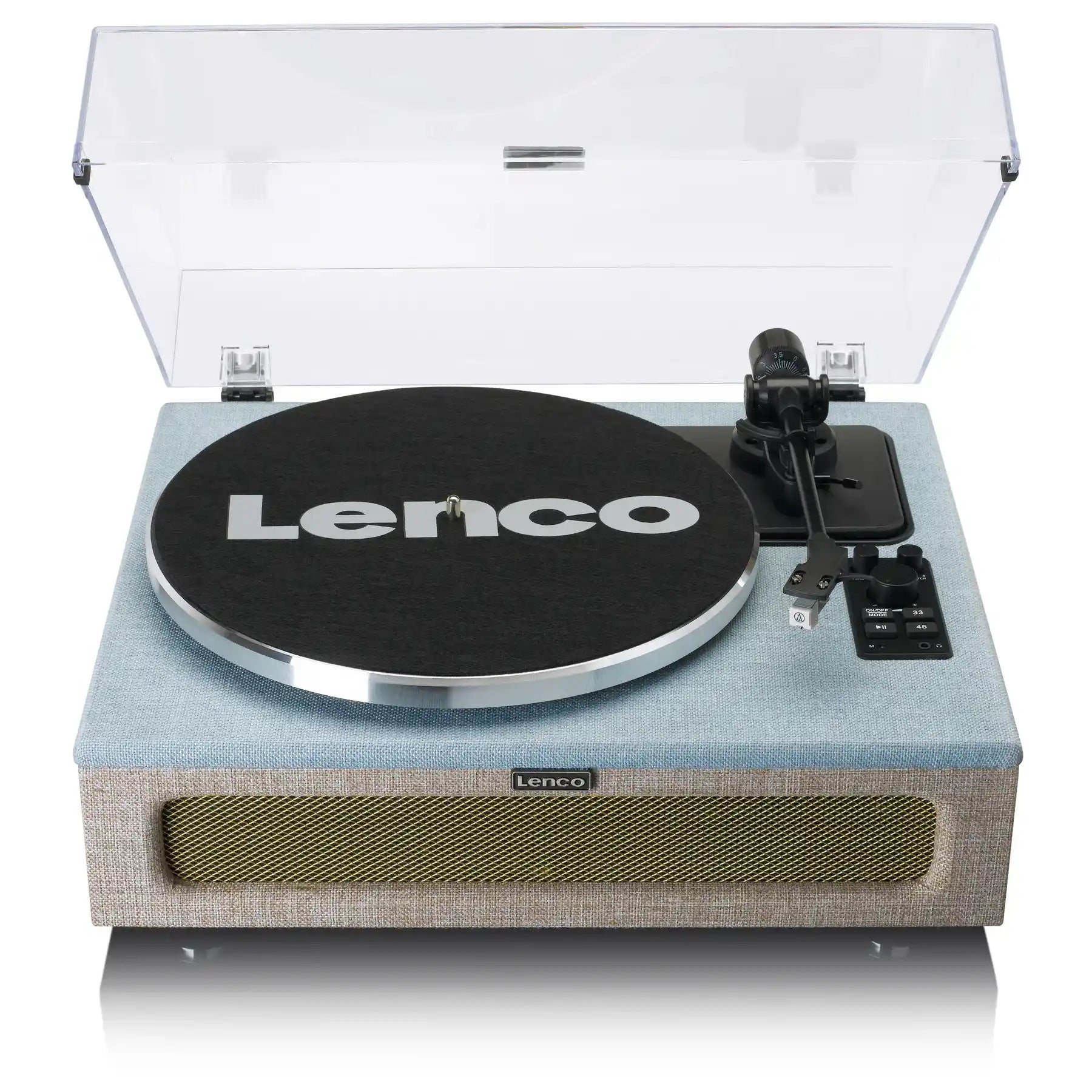 Lenco LS-440 Fabric Turntable with 4 built-in bluetooth speakers 50W RMS - Blue