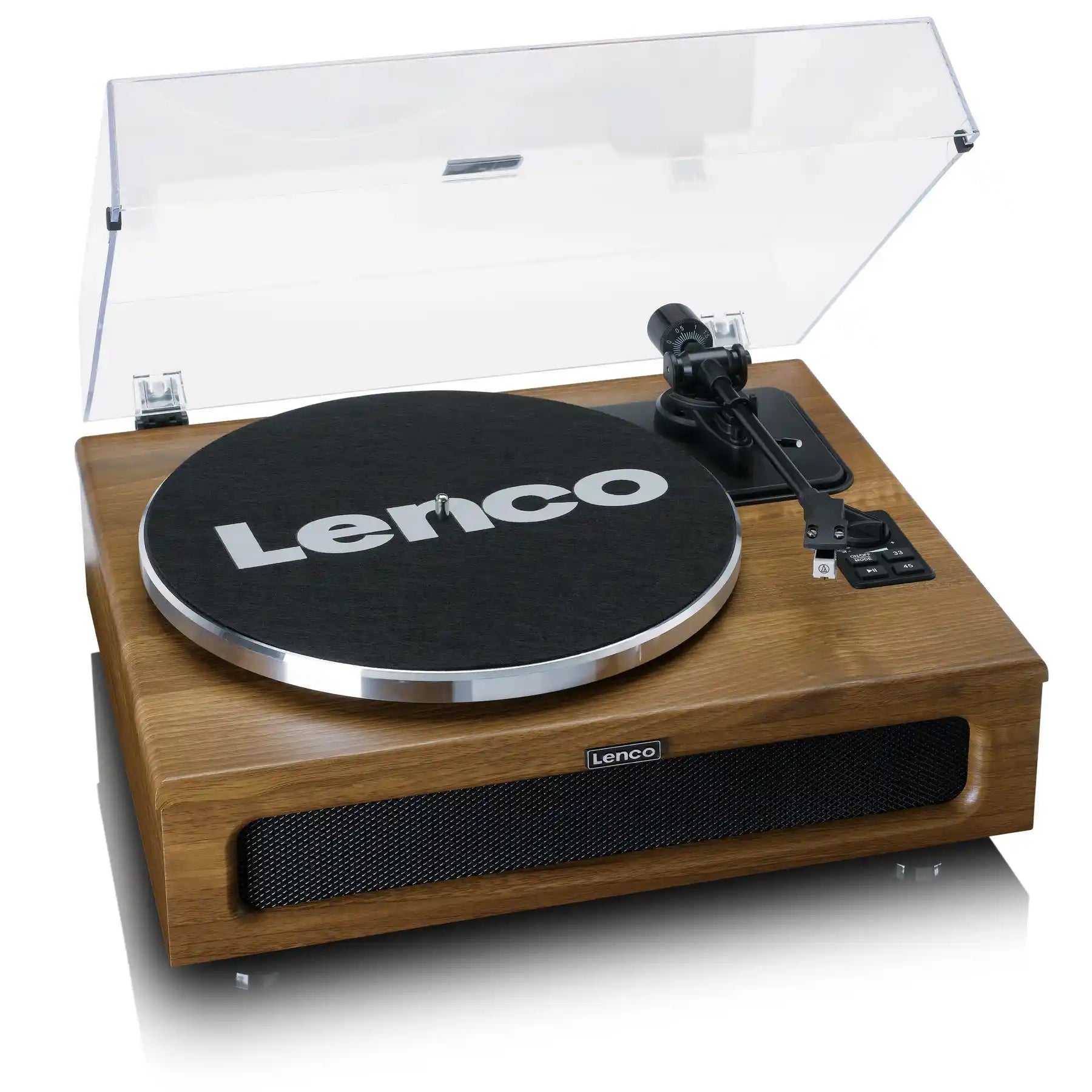 Lenco LS-410WA Wooden Turntable with 4 built-in Bluetooth speakers 40W - Walnut