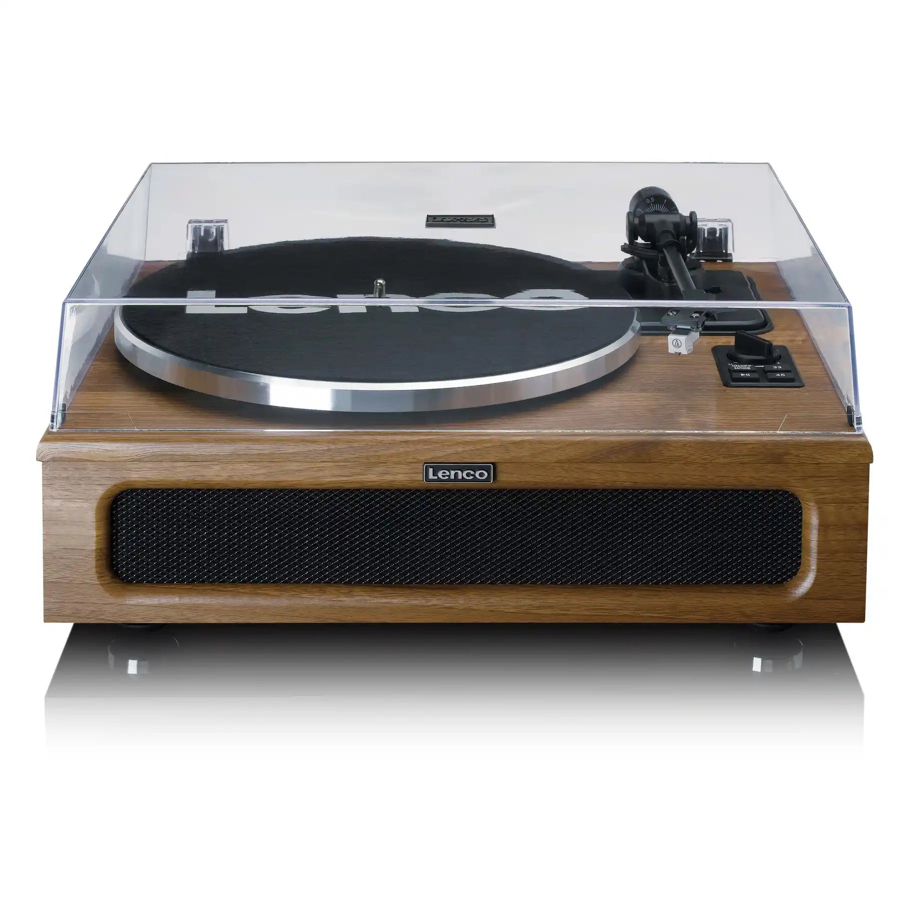 Lenco LS-410WA Wooden Turntable with 4 built-in Bluetooth speakers 40W - Walnut