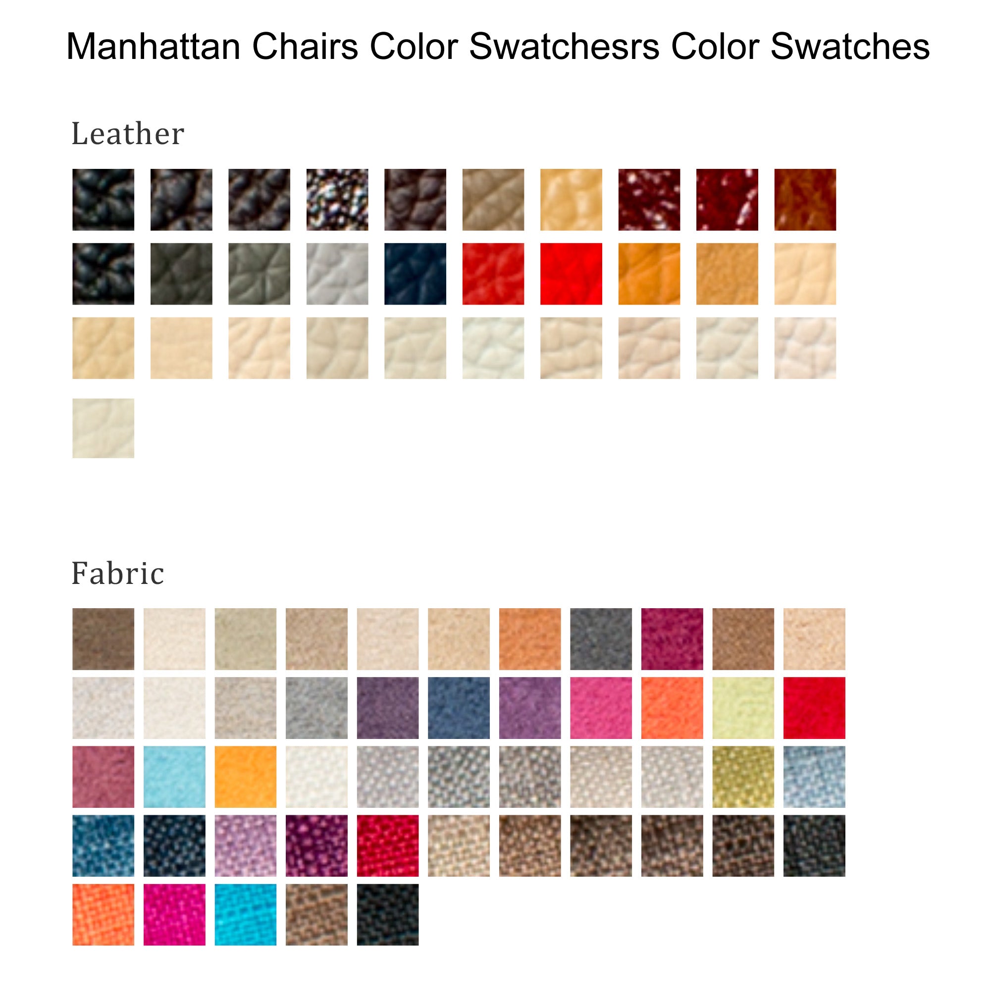 Manhattan Chairs - HUDSON SERIES (Straight configuration)