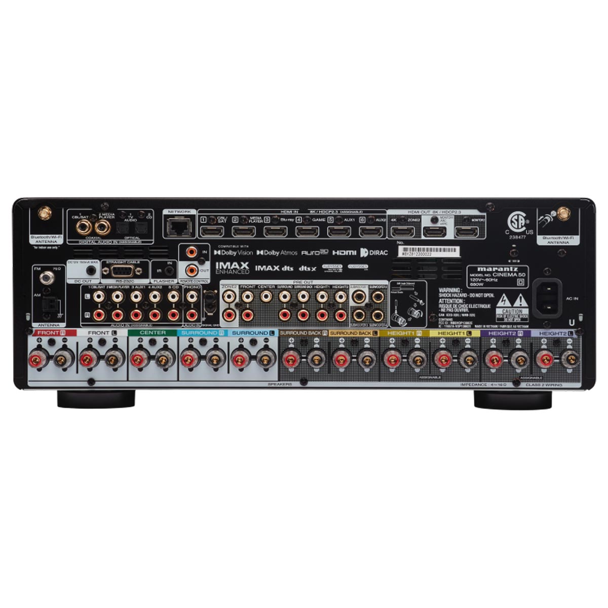 Marantz CINEMA 50 9.4 Channel AV Receiver - Black