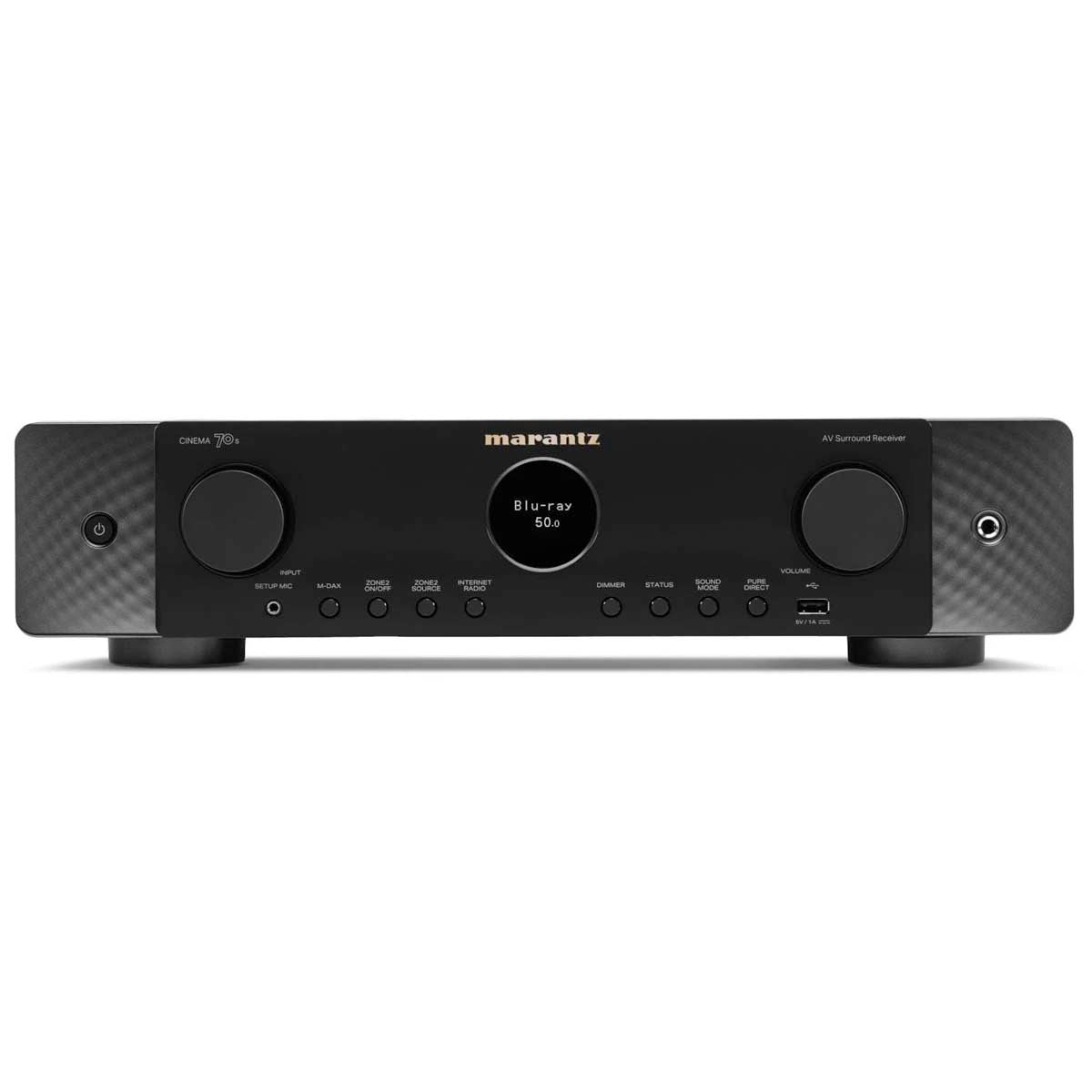 Marantz CINEMA 70s Slimline Multi-Channel AV Receiver - Black | Silver