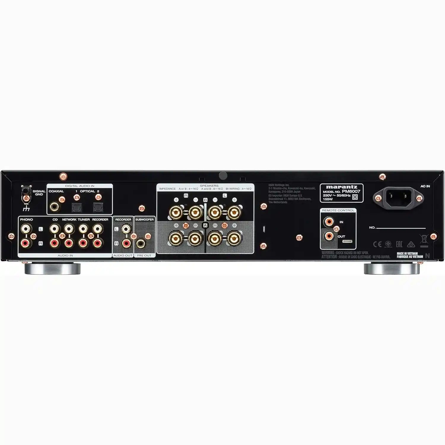 Marantz PM6007 2x45W Integrated Stereo Amplifier - Black | Gold/Silver