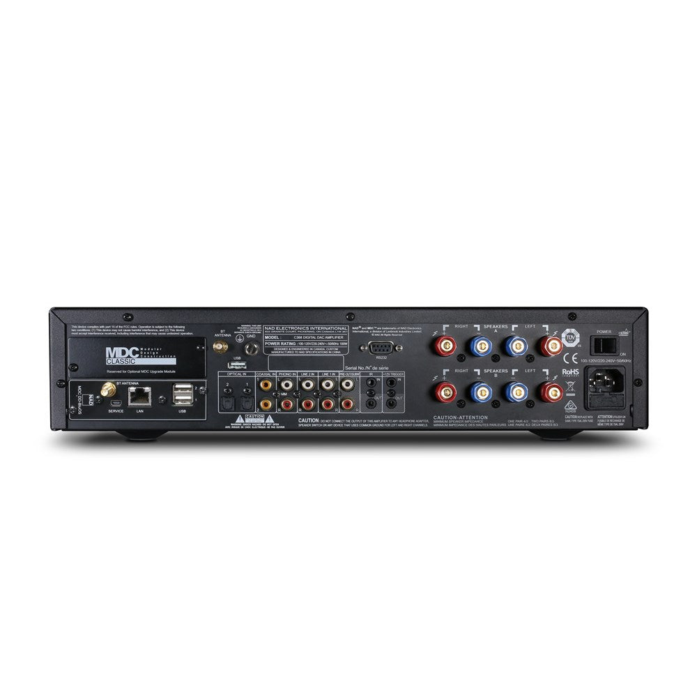 NAD C368 BS Hybrid Digital DAC Amplifier with BluOs